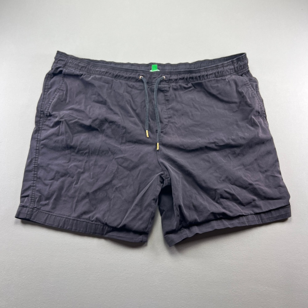 Dip Short Mens 2XL Black Cotton Stretch Drawstring Waist Flat Front Outdoor Wear